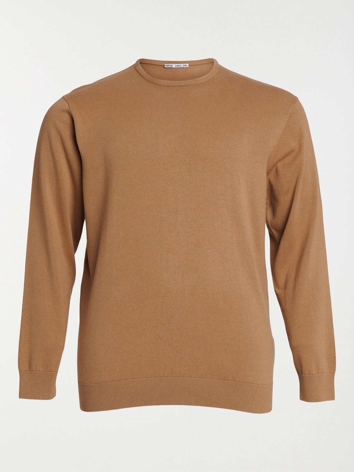 Pull col rond grande taille homme