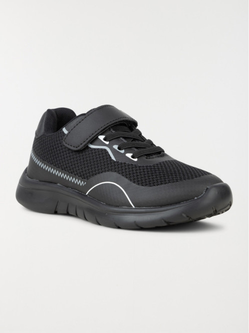 Baskets de sport noires garçon (31-39)