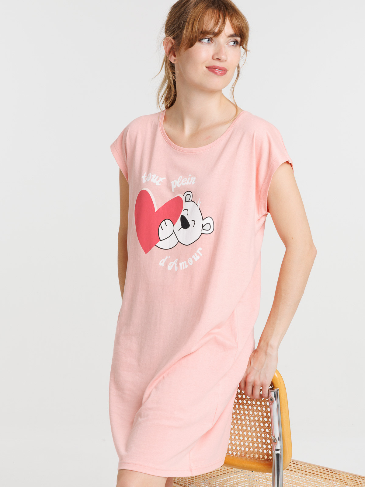Chemise de nuit tout plein d'amour femme Chemise de nuit tout plein d'amour femme