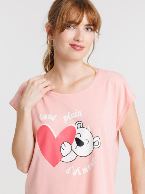 Chemise de nuit tout plein d'amour femme Chemise de nuit tout plein d'amour femme