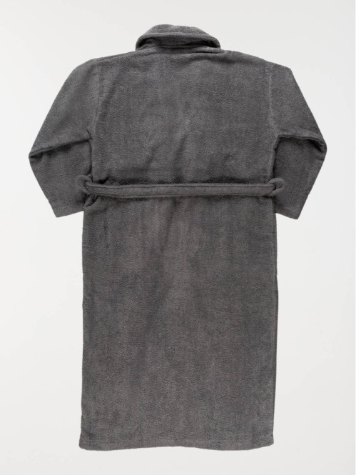 Peignoir adulte gris anthracite