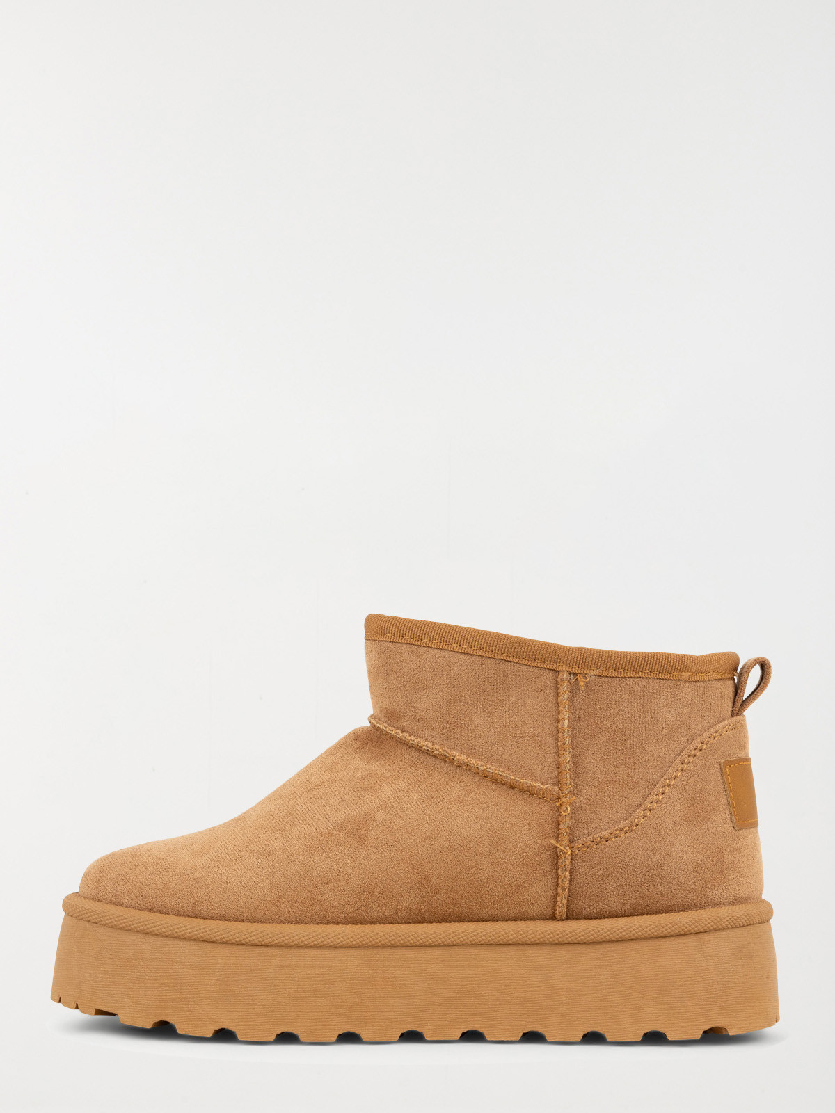 Bottines camel en suédine femme (36-41)