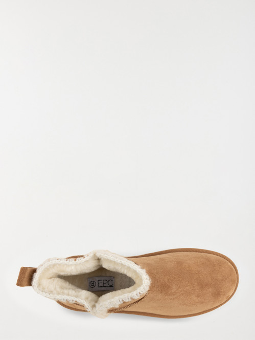 Bottine camel suédine femme...