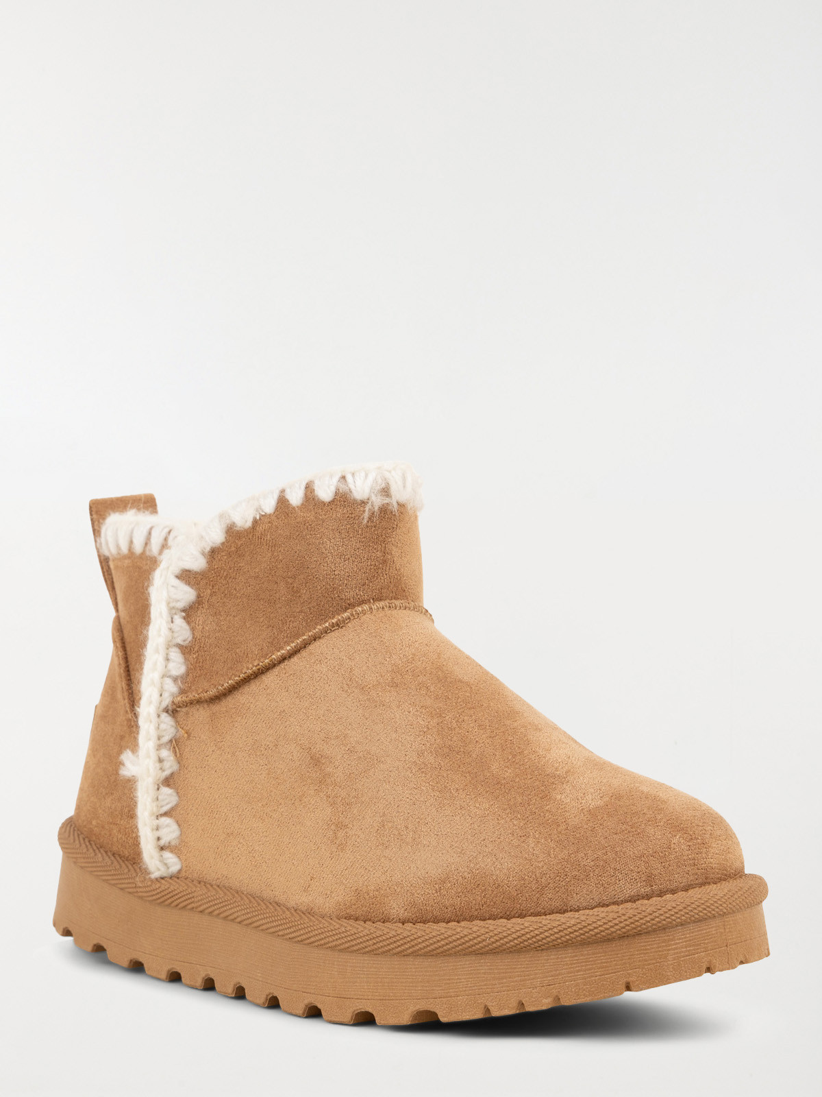 Bottine camel suédine femme (36-41)