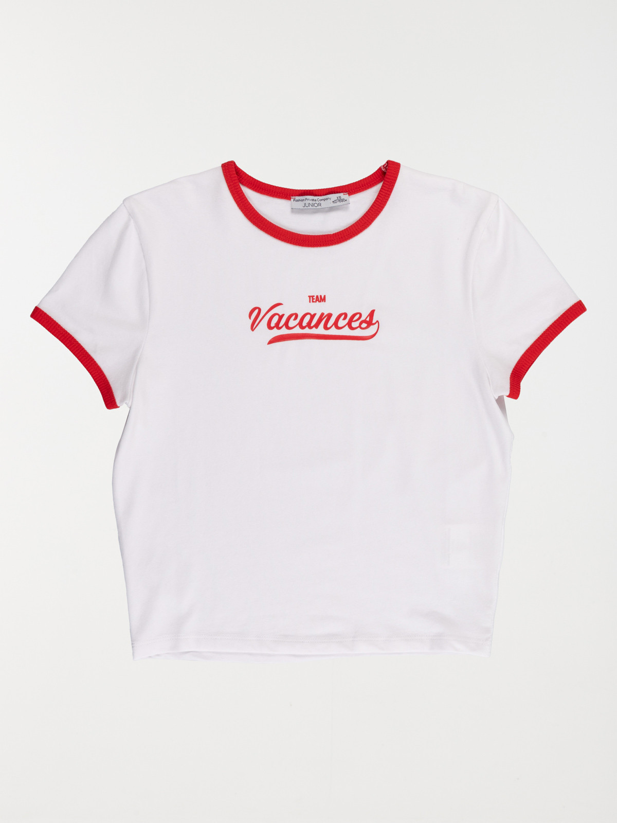 Tee-shirt team vacances fille (XXS-M)