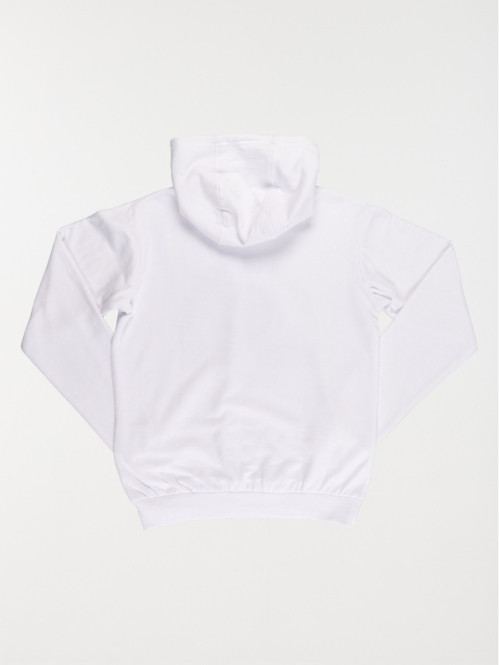 Sweat blanc capuche garçon...