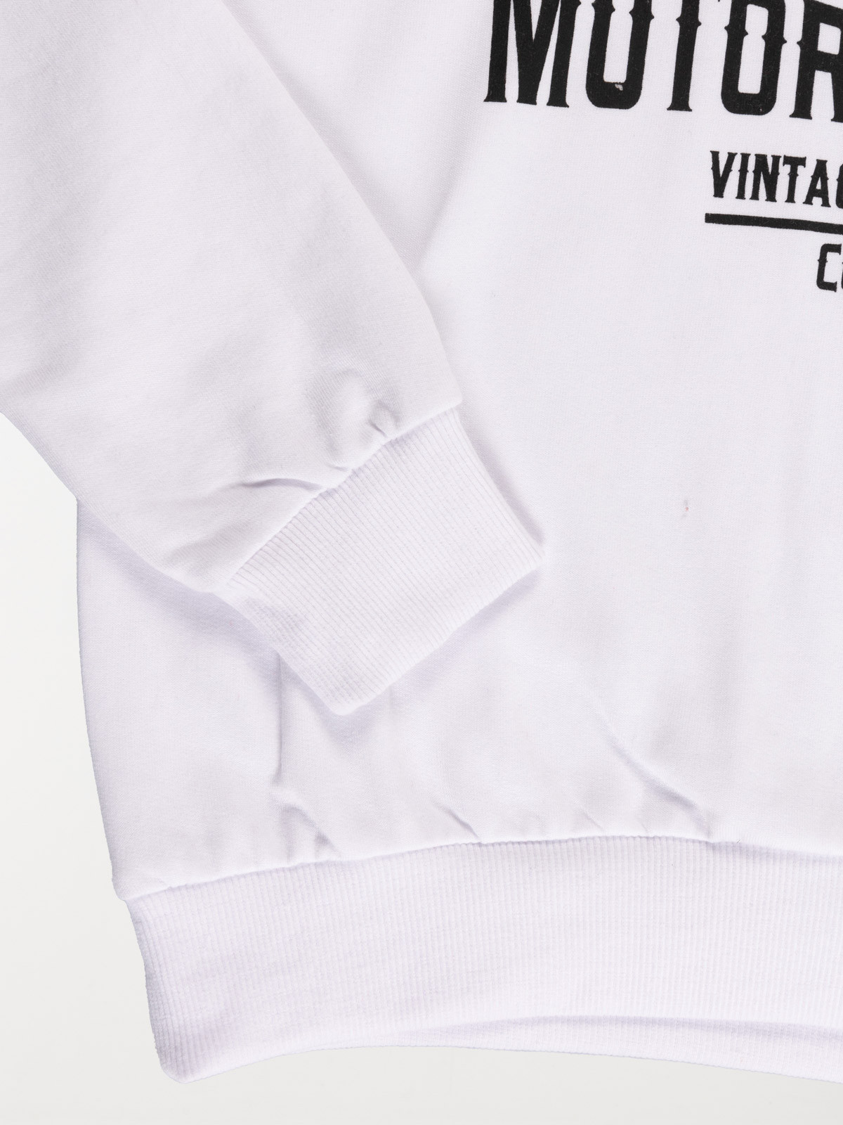 Sweat blanc capuche garçon (XXS-M) Sweat blanc capuche garçon (XXS-M)