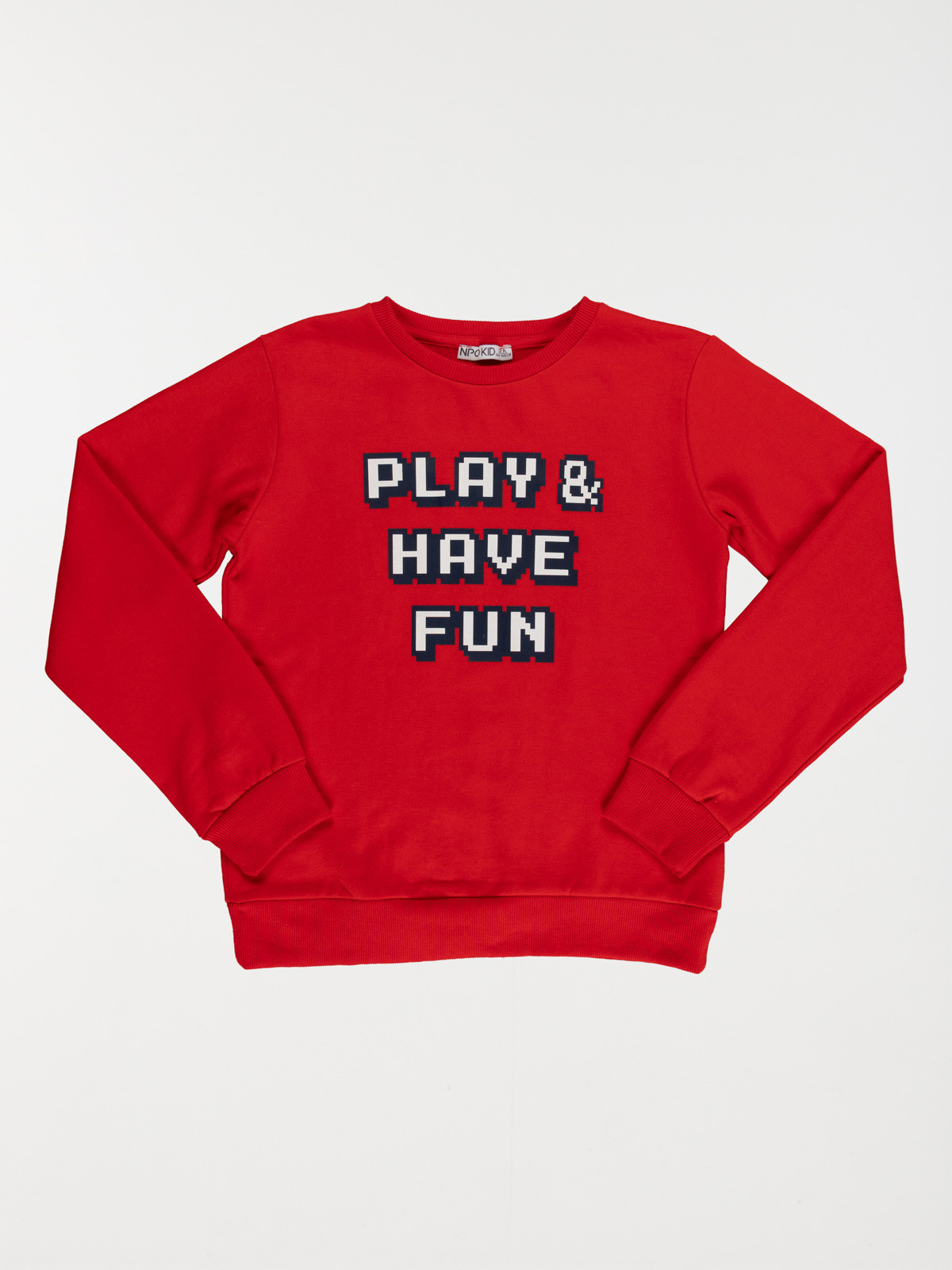 Sweat imprimé rouge garçon (3-12A)