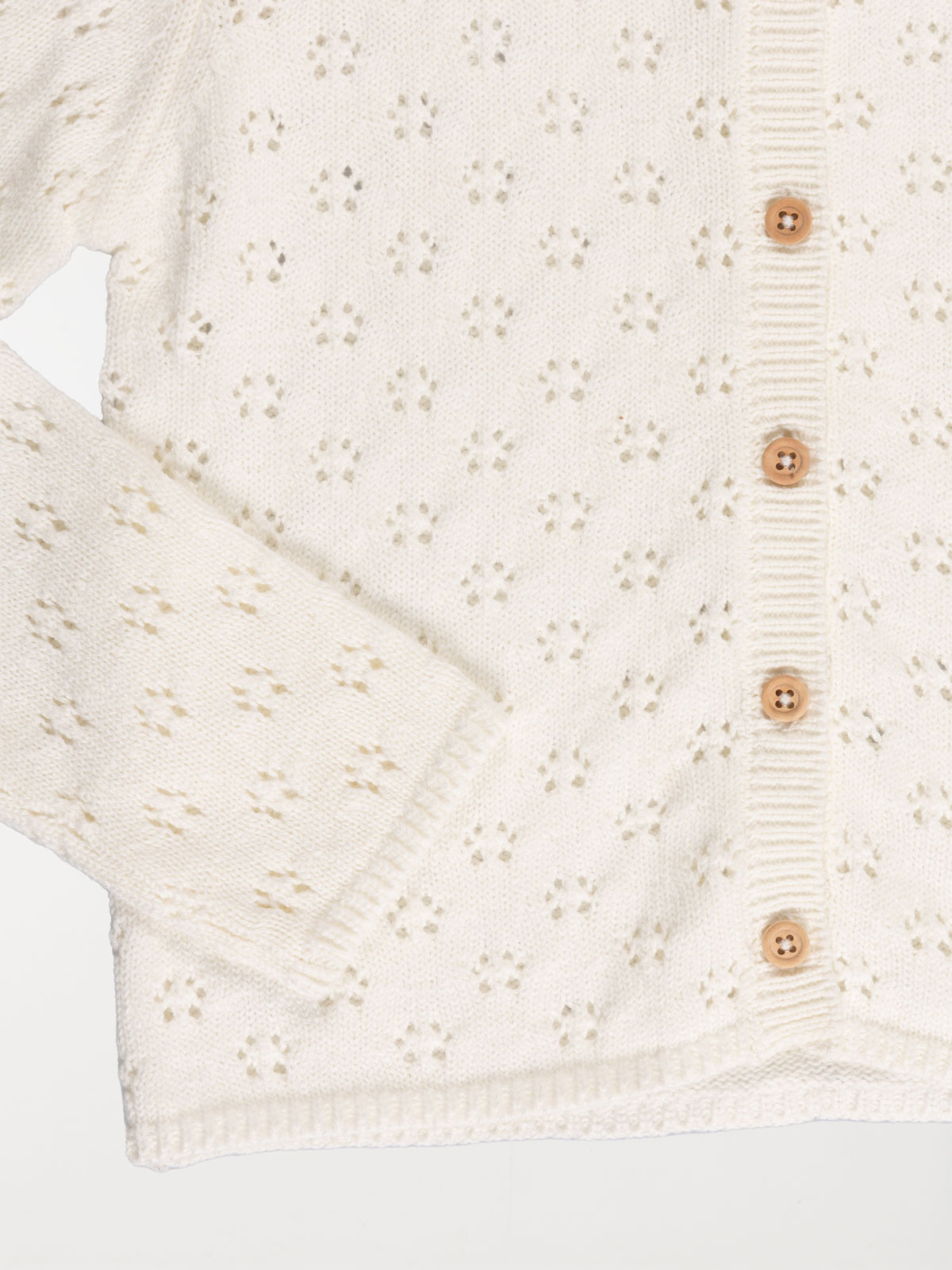 Gilet boutonné écru fille (3-12A) Gilet boutonné écru fille (3-12A)