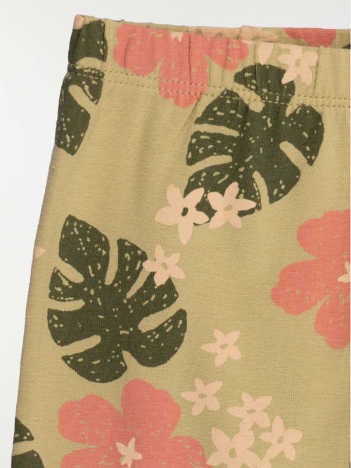 Legging imprimé feuillage...