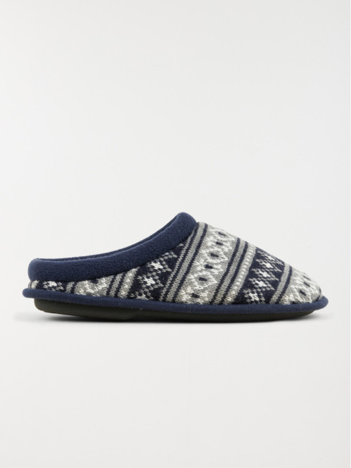 Chaussons mules marine homme (41-46)