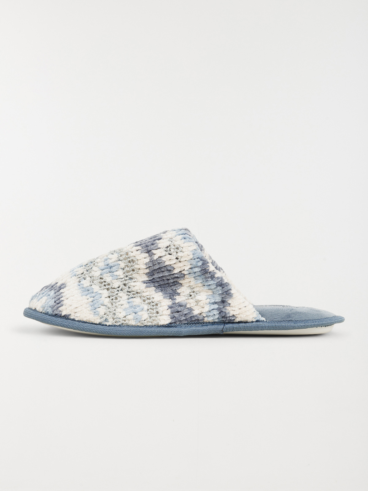 Chausson mule femme bleu (36-41) Chausson mule femme bleu (36-41)