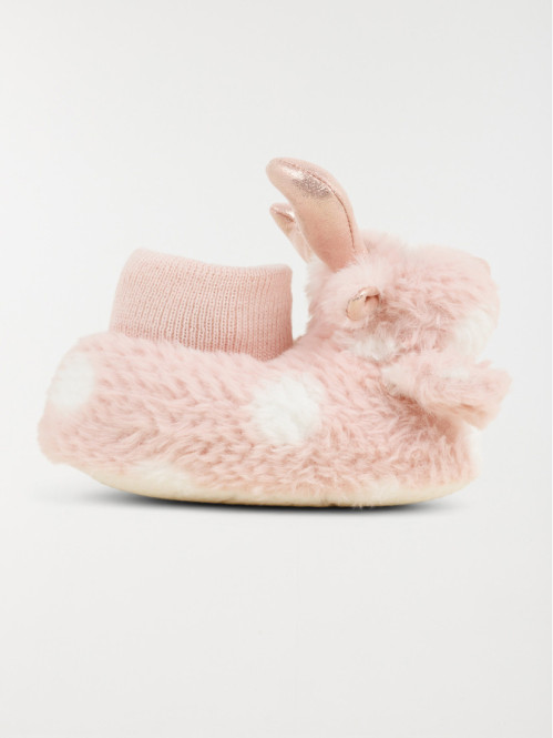 Chausson renne rose fille...