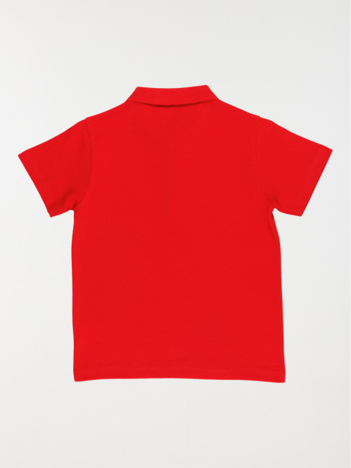 Polo rouge 100% coton garçon (3-12A)