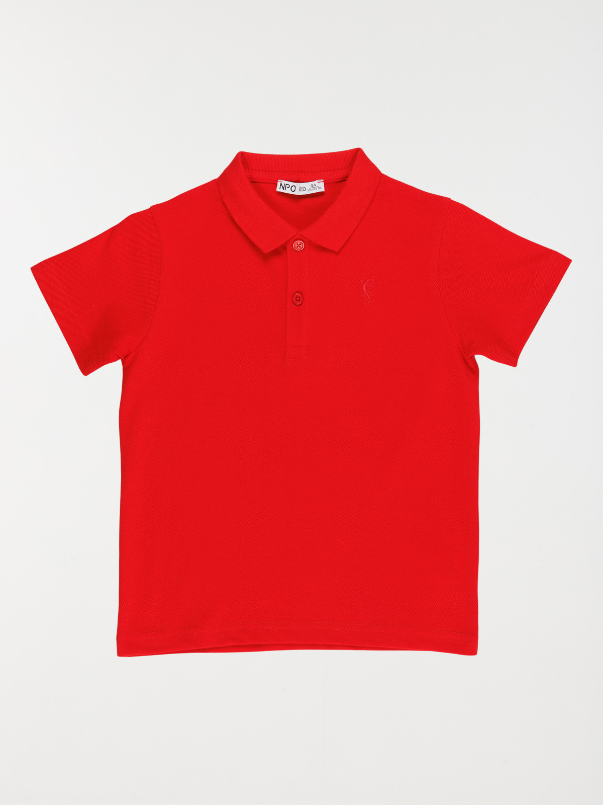 Polo rouge 100% coton garçon (3-12A)