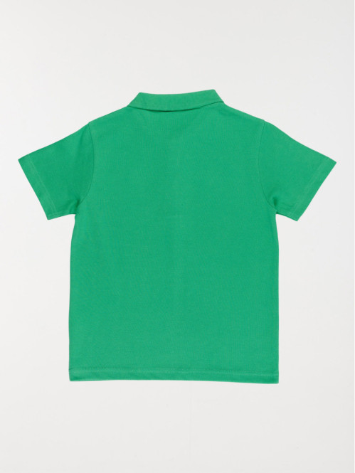 Polo vert 100% coton garçon (3-12A) Polo vert 100% coton garçon (3-12A)