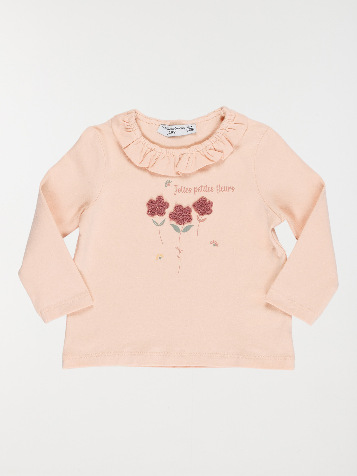 T-shirt petites fleurs fille (3-36M)