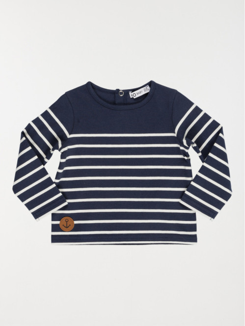 Tee-shirt marine rayé garçon (3-36M)