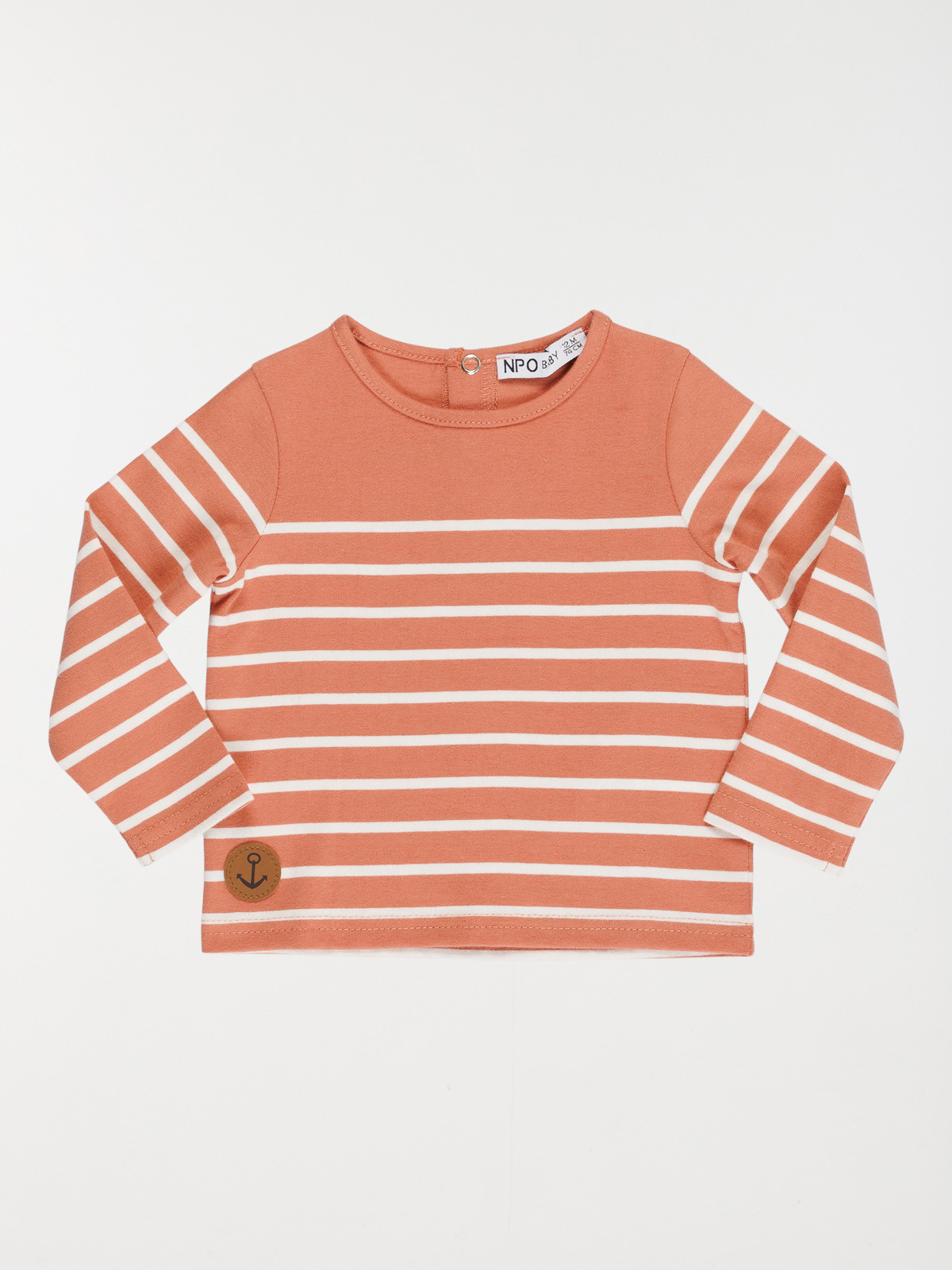 T-shirt rose sauvage rayé garçon (3-36M)