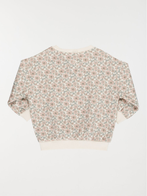 Sweat imprimé floral fille...