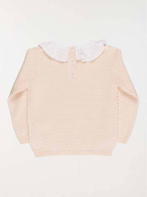Pull col fantaisie fille (3-36M) Pull col fantaisie fille (3-36M)
