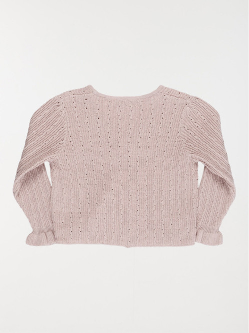 Gilet lilas grey col V...