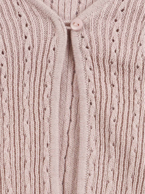 Gilet lilas grey col V...
