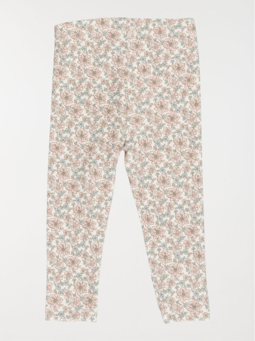 Legging côtelé fleuri fille (3-36M) Legging côtelé fleuri fille (3-36M)