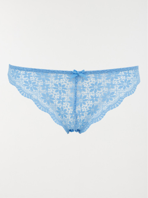 Culotte dentelle bleu ciel femme (S-XL)