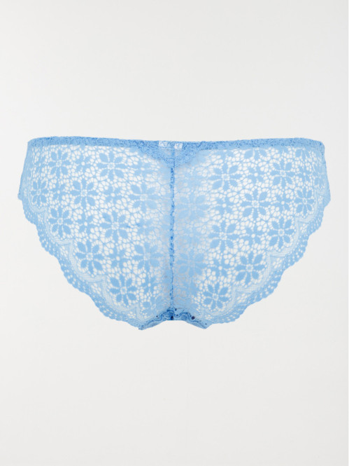 Shorty dentelle bleu ciel...