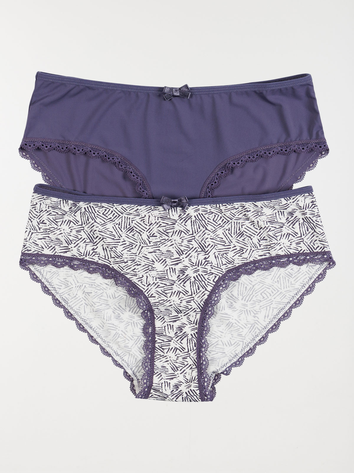 Lot 2 shorties bleu orage femme (S-XL)