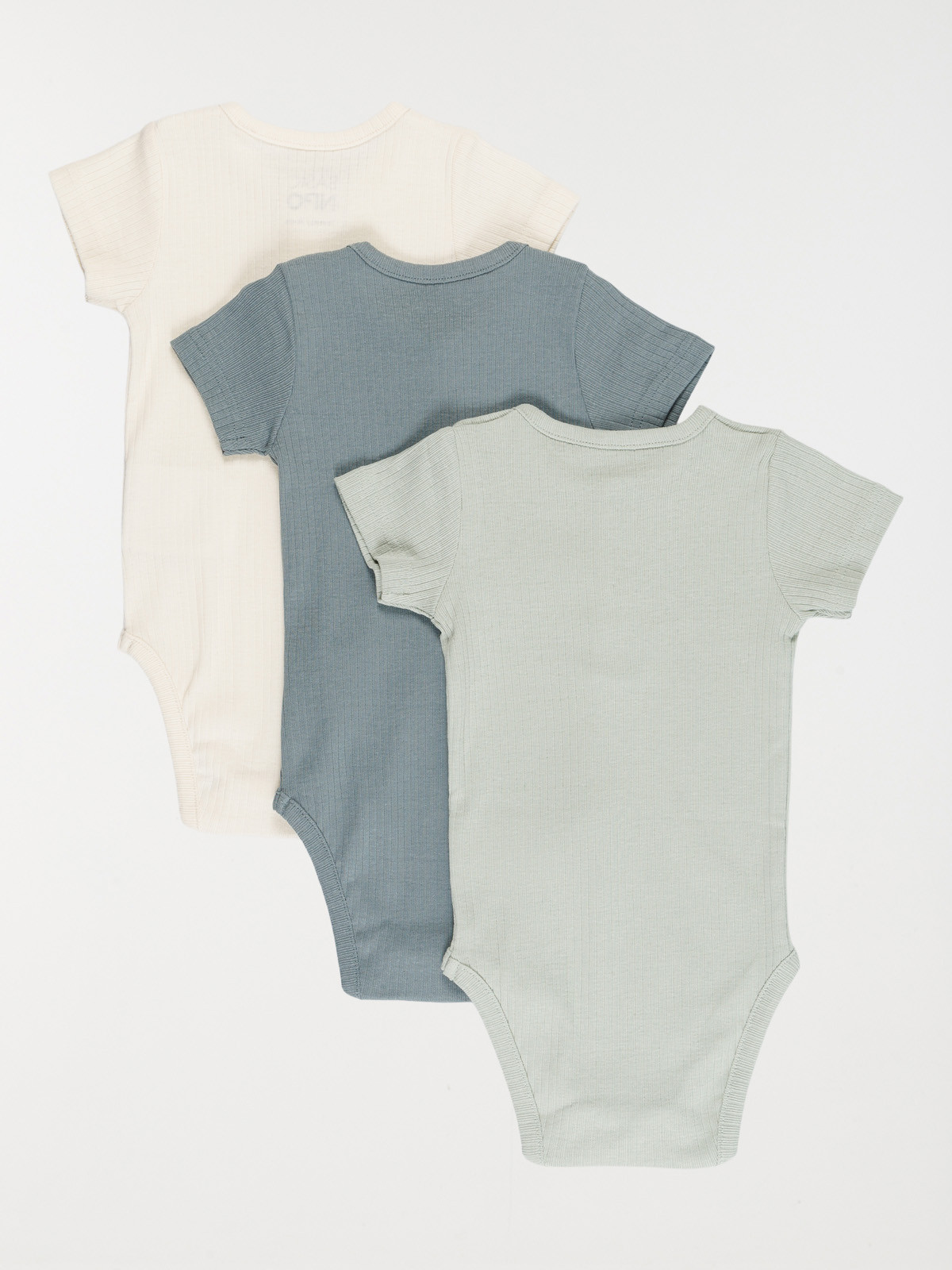 Lot 3 bodies col boutons garçon (3-24M)