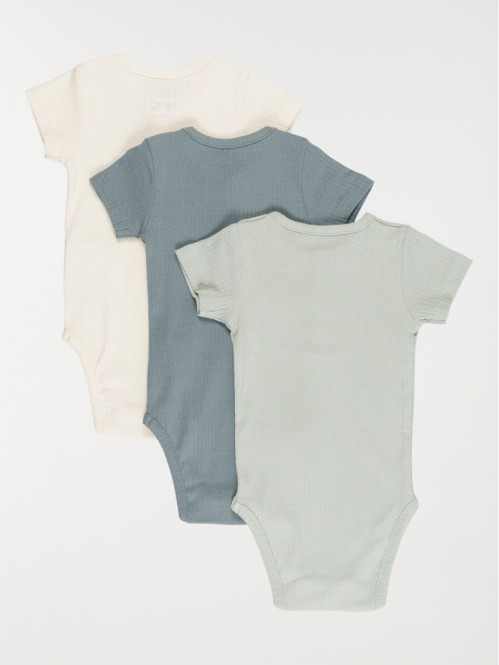 Lot 3 bodies col boutons...