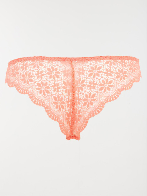 Tanga corail doux dentelle...