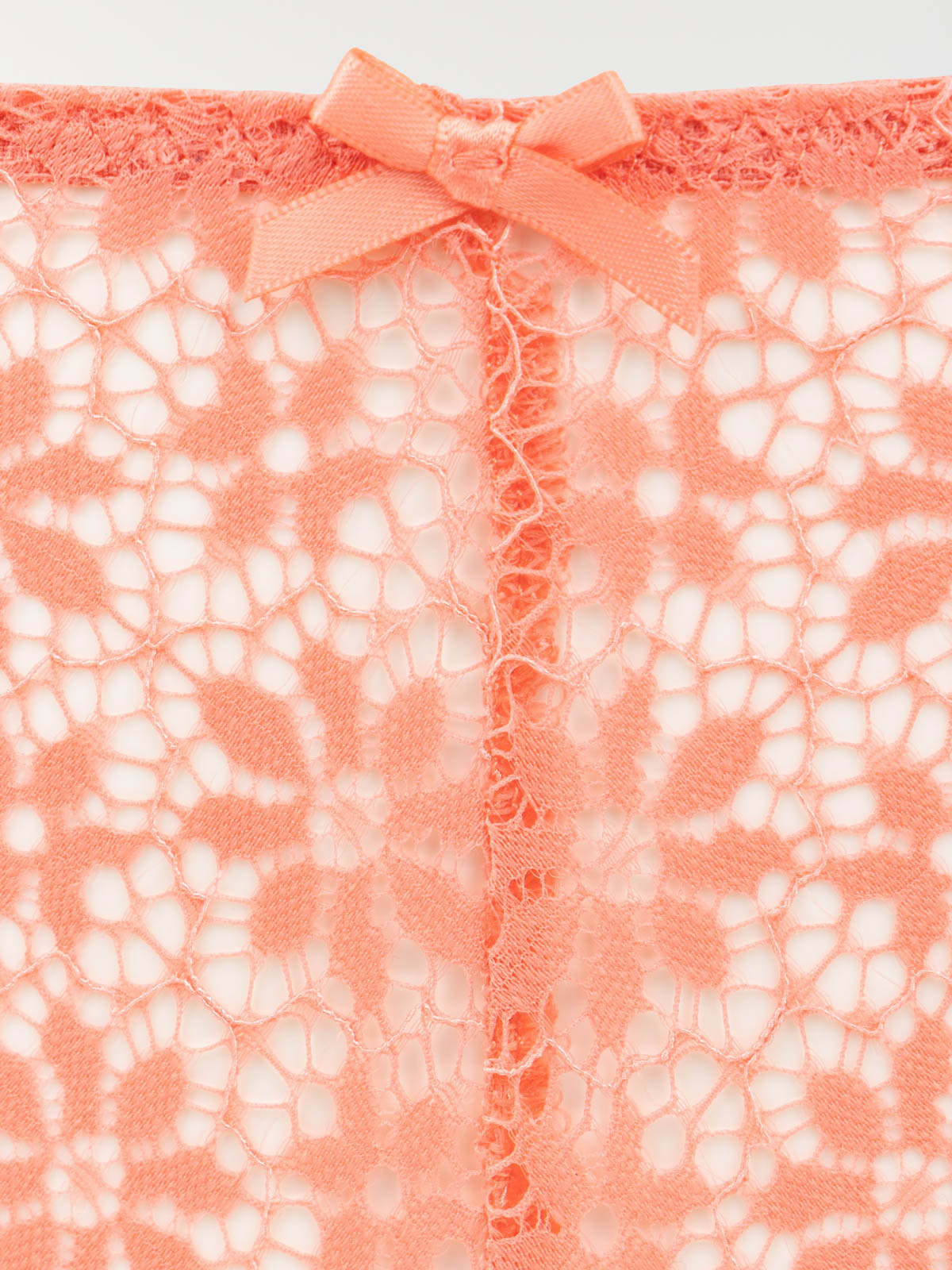 Tanga corail doux dentelle femme (S-XL)