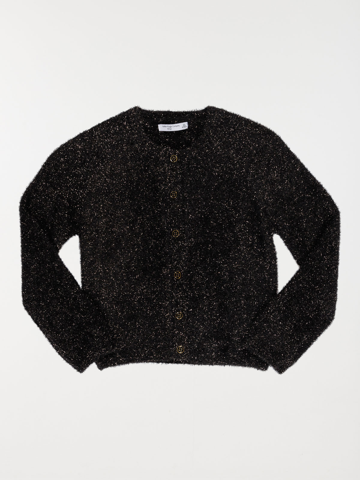Gilet noir boutonné fille (3-12A)