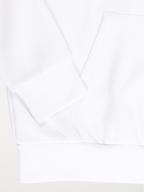 Sweat à capuche en coton à motif logo Blanc - Sweatshirts et Maille Enfant | FR