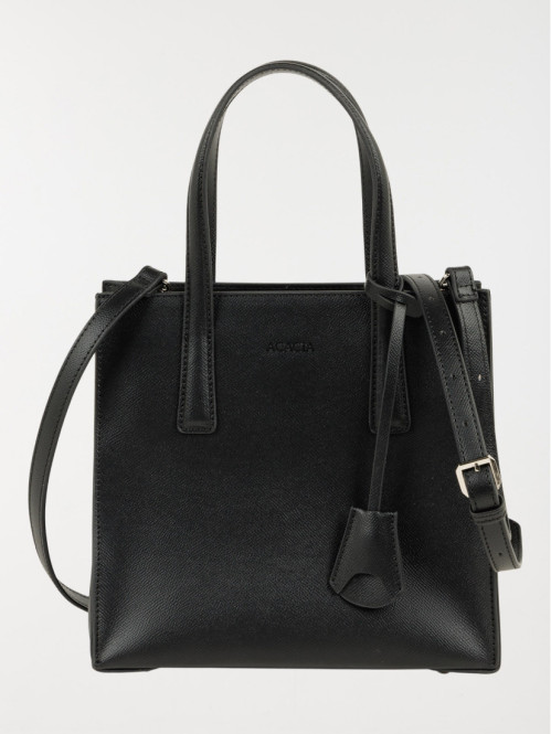 Sac à main texturé forme carré femme