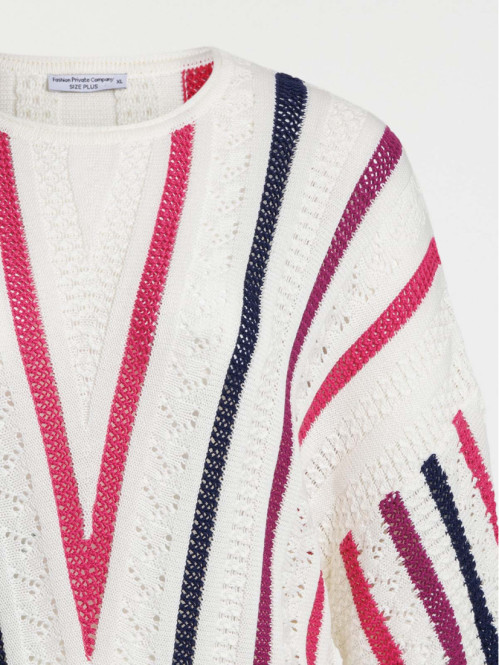 Pull rayé grande taille femme Pull rayé grande taille femme