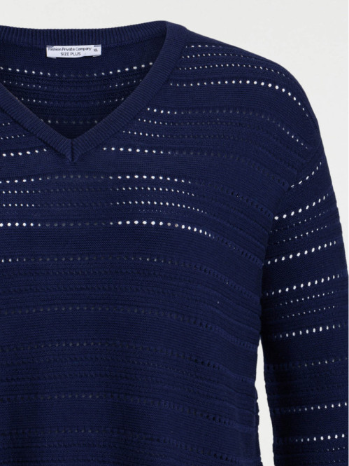 Pull officier grande taille femme