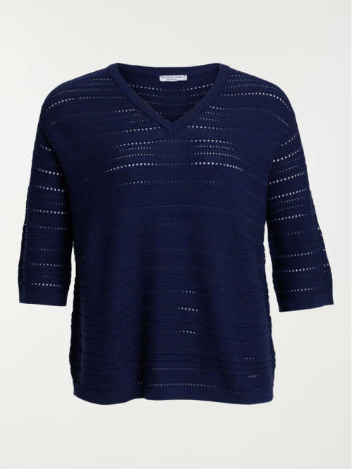Pull officier grande taille femme