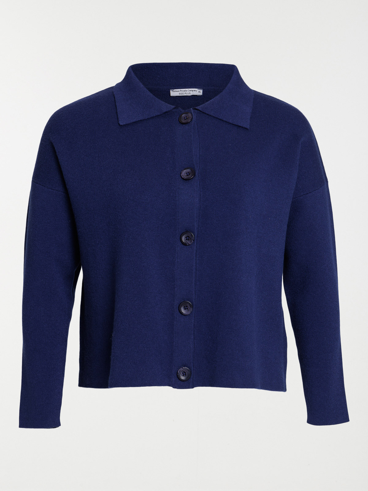 Gilet boutonné grande taille femme