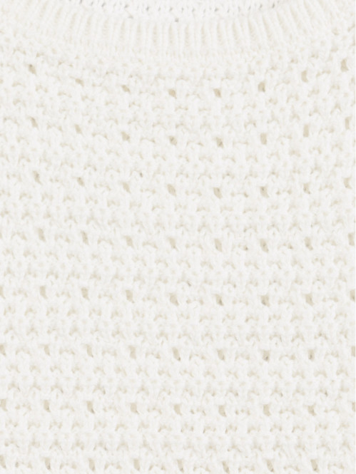 Débardeur crochet écru...