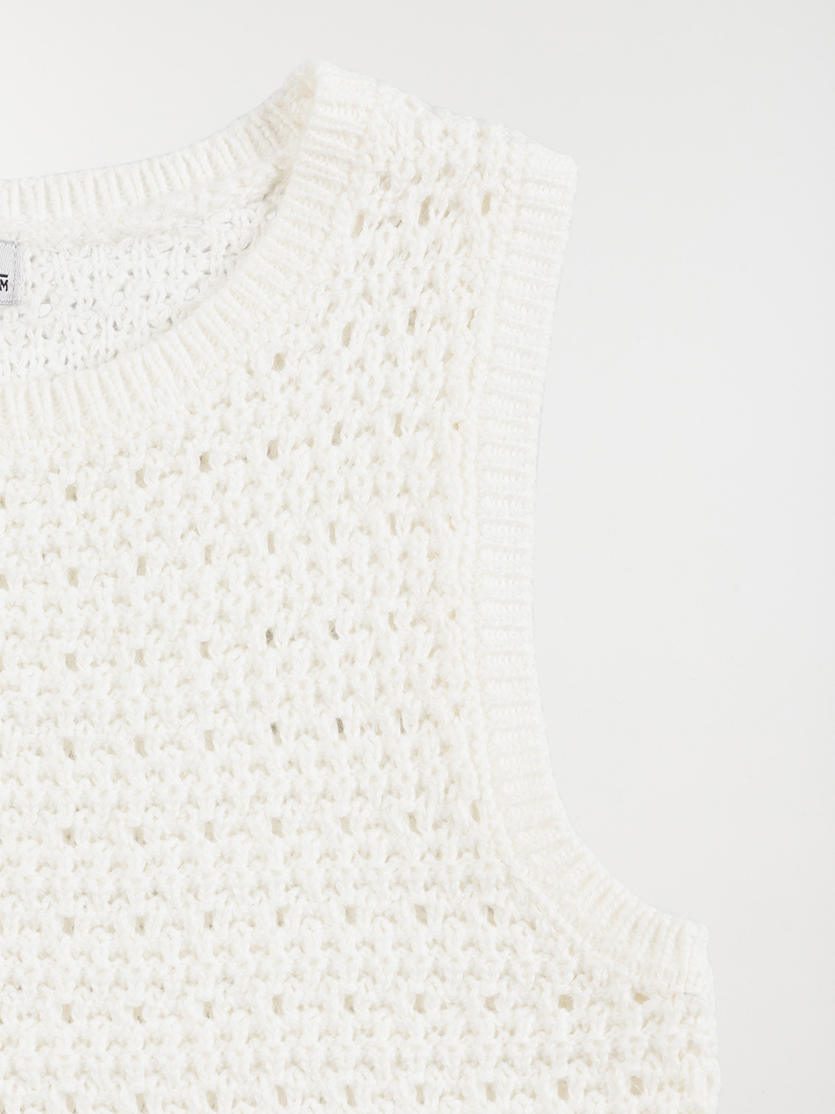 Débardeur crochet écru fille (3-12A)