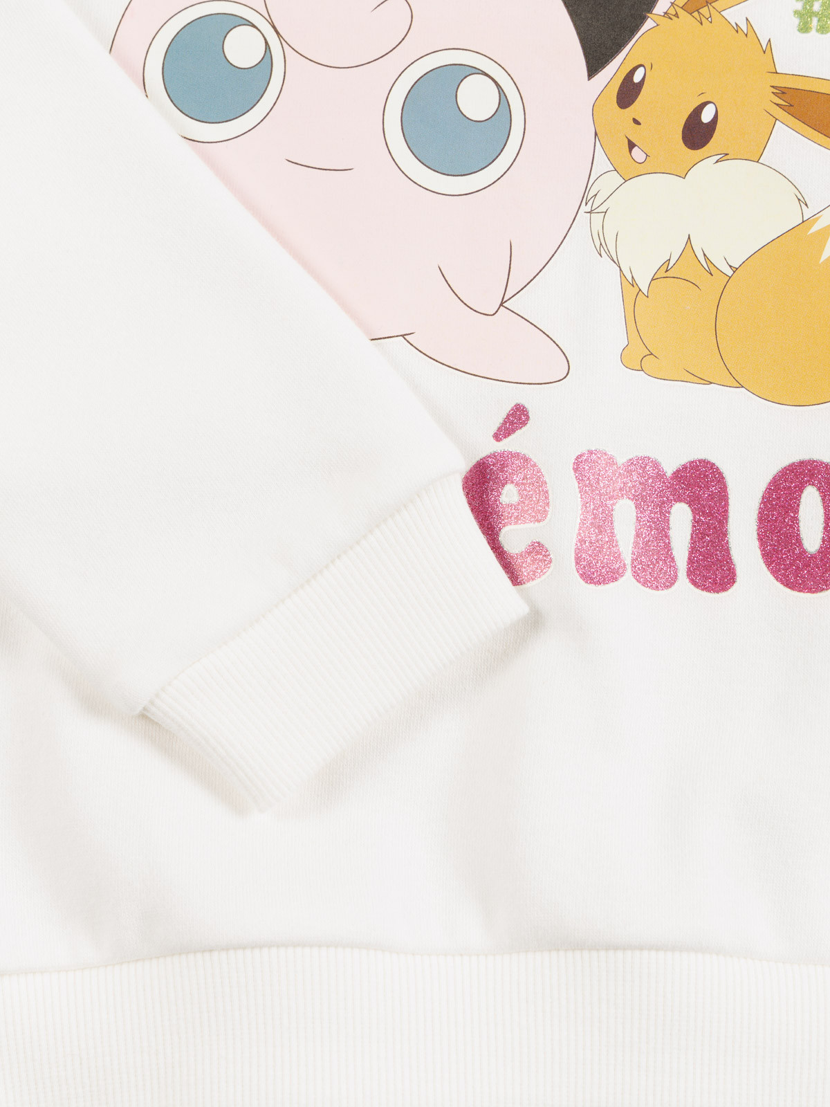 Sweat écru Pokémon fille (3-12A) Sweat écru Pokémon fille (3-12A)