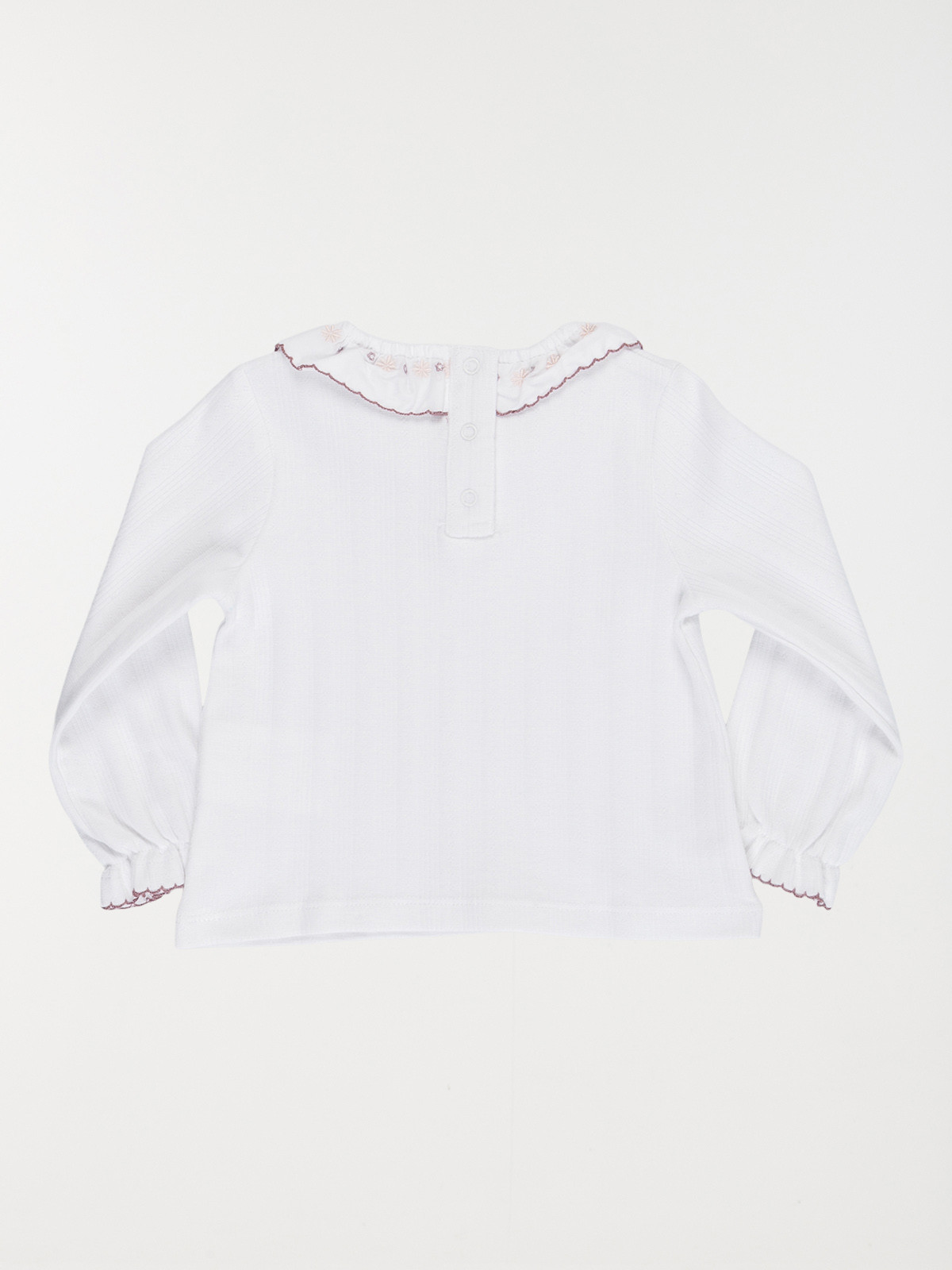 T-shirt col fantaisie fille (3-36M) T-shirt col fantaisie fille (3-36M)