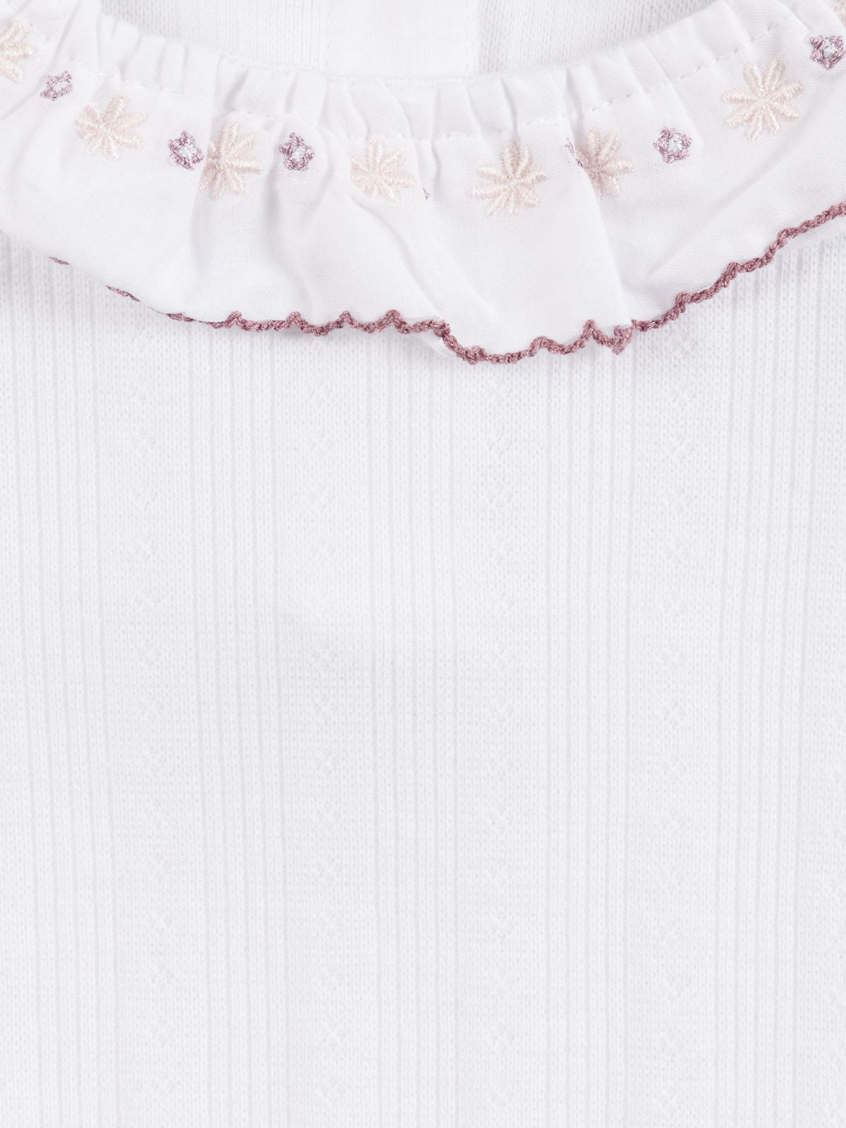 T-shirt col fantaisie fille (3-36M) T-shirt col fantaisie fille (3-36M)