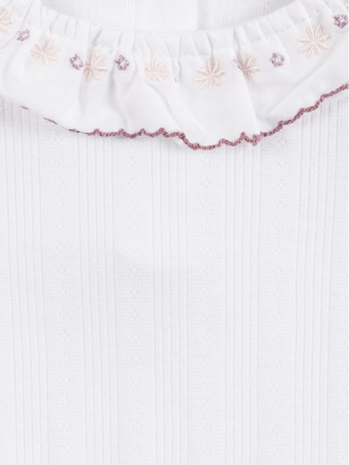 T-shirt col fantaisie fille...