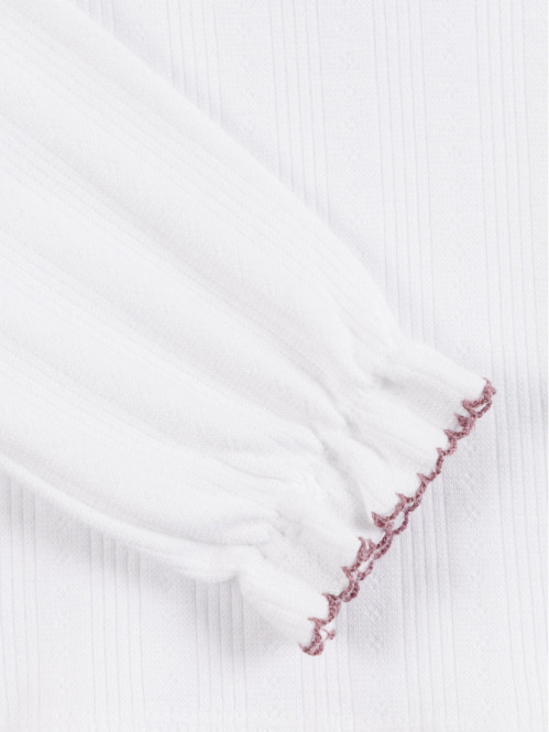 T-shirt col fantaisie fille...