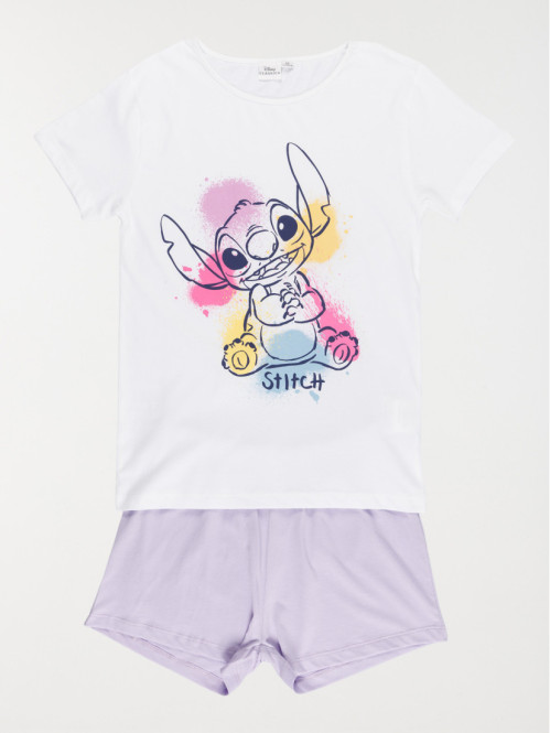 Pyjashort Stitch fille (XXS-M)